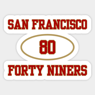 SAN FRANCISCO 49ERS JERRY RICE #80 Sticker